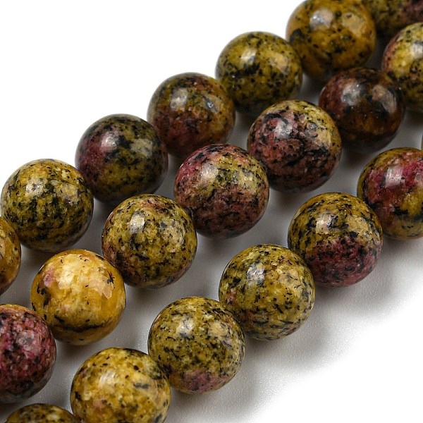 PandaHall Natural Larvikite Beads Strands, Dyed, Round, Goldenrod, 8~8.5mm, Hole: 1mm, about 47~49pcs/strand, 14.5 inch~14.9 inch(37~38cm)..., Gold
PandaHall Natural Larvikite Beads Strands, Dyed, Round, Goldenrod, 8~8.5mm, Hole: 1mm, about 47~49pcs/strand, 14.5 inch~14.9 inch(37~38cm)..., Gold