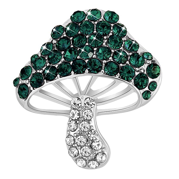PandaHall Cubic Zirconia Mushroom Brooch, Alloy Badge for Backpack Clothes, Green, 30x27mm Alloy+Cubic Zirconia Green
PandaHall Cubic Zirconia Mushroom Brooch, Alloy Badge for Backpack Clothes, Green, 30x27mm Alloy+Cubic Zirconia Green