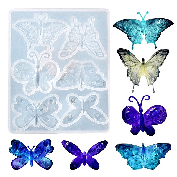 PandaHall DIY Butterfly Ornament Silicone Molds, Resin Casting Molds, for UV Resin & Epoxy Resin Craft Making, White, 108x88.5x8mm, Inner...
PandaHall DIY Butterfly Ornament Silicone Molds, Resin Casting Molds, for UV Resin & Epoxy Resin Craft Making, White, 108x88.5x8mm, Inner...