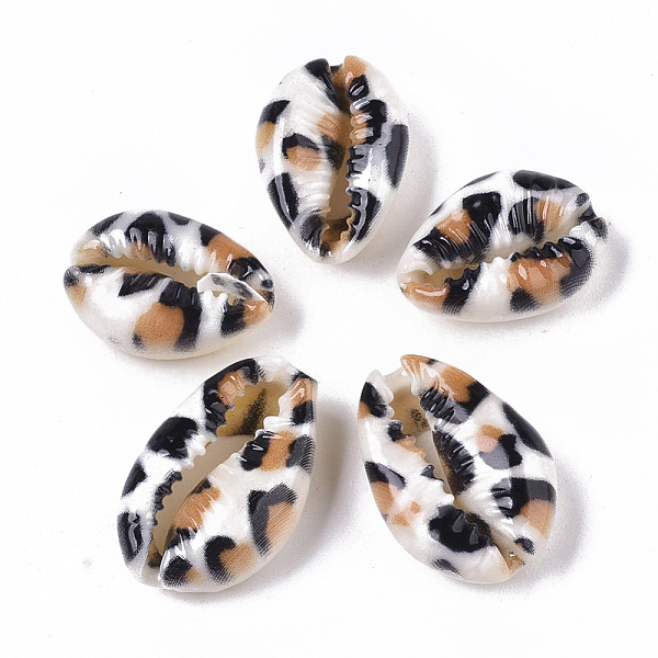 PandaHall Printed Natural Cowrie Shell Beads, No Hole/Undrilled, with Leopard Print Pattern, Peru, 18~21x12~15x7mm Cowrie Shell Shell Shape..., Brown
PandaHall Printed Natural Cowrie Shell Beads, No Hole/Undrilled, with Leopard Print Pattern, Peru, 18~21x12~15x7mm Cowrie Shell Shell Shape..., Brown