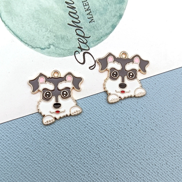 PandaHall Alloy Enamel Puppy Pendants, Cute Dog Charms, Slate Gray, 22x23mm Alloy+Enamel Dog
PandaHall Alloy Enamel Puppy Pendants, Cute Dog Charms, Slate Gray, 22x23mm Alloy+Enamel Dog