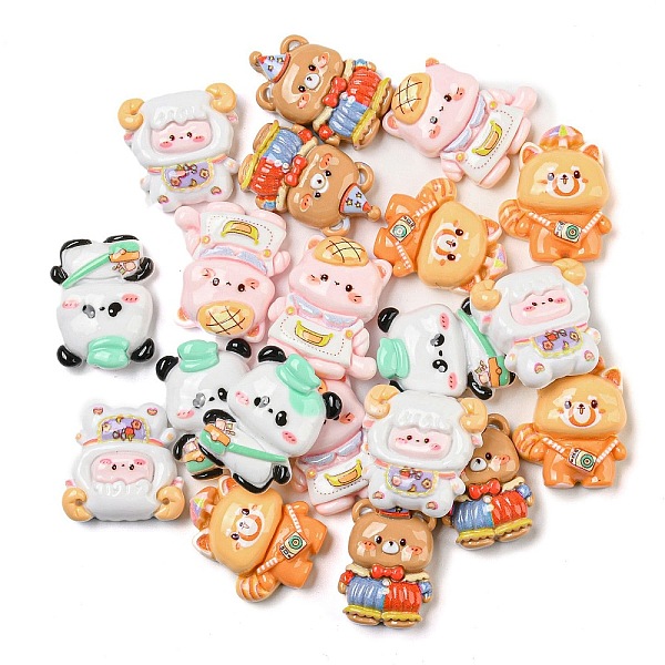 PandaHall Opaque Resin Animal Decoden Cabochons, Panda & Bear & Sheep with Backpack, Mixed Shapes, Mixed Color, 21~24x16.5~21.5x7~8.5mm..., Multicolor
PandaHall Opaque Resin Animal Decoden Cabochons, Panda & Bear & Sheep with Backpack, Mixed Shapes, Mixed Color, 21~24x16.5~21.5x7~8.5mm..., Multicolor