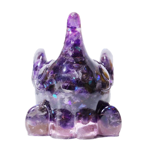 PandaHall Resin Elephant Display Decoration, with Natural Amethyst Chips inside Statues for Home Office Decorations, 55x55x75mm Amethyst...
PandaHall Resin Elephant Display Decoration, with Natural Amethyst Chips inside Statues for Home Office Decorations, 55x55x75mm Amethyst...