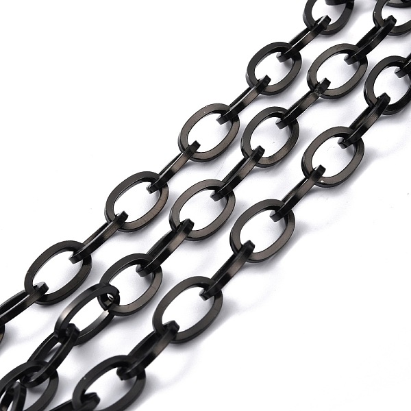 PandaHall Ion Plating(IP) 304 Stainless Steel Cable Chains, Unwelded, with Spool, Flat Oval, Electrophoresis Black, 17.5x11.5x2mm, about...
PandaHall Ion Plating(IP) 304 Stainless Steel Cable Chains, Unwelded, with Spool, Flat Oval, Electrophoresis Black, 17.5x11.5x2mm, about...