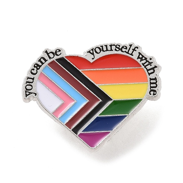 PandaHall Rainbow Color Pride Flag Enamel Pin, Alloy Brooch for Backpack Clothes, Heart Pattern, 30x24mm Alloy+Enamel Heart
PandaHall Rainbow Color Pride Flag Enamel Pin, Alloy Brooch for Backpack Clothes, Heart Pattern, 30x24mm Alloy+Enamel Heart
