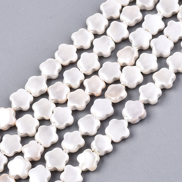 PandaHall Shell Pearl Beads Strands, Flower, Creamy White, 6x6x2mm, Hole: 0.6mm, about 65~66pcs/strand, 15.04~15.47 inch(38.2~39.3cm) Shell...
PandaHall Shell Pearl Beads Strands, Flower, Creamy White, 6x6x2mm, Hole: 0.6mm, about 65~66pcs/strand, 15.04~15.47 inch(38.2~39.3cm) Shell...
