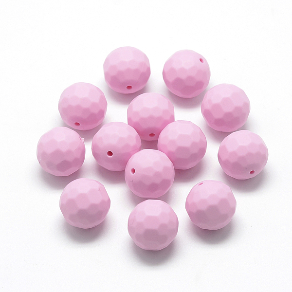 PandaHall Food Grade Eco-Friendly Silicone Beads, Chewing Beads For Teethers, DIY Nursing Necklaces Making, Faceted Round, Pearl Pink...
PandaHall Food Grade Eco-Friendly Silicone Beads, Chewing Beads For Teethers, DIY Nursing Necklaces Making, Faceted Round, Pearl Pink...