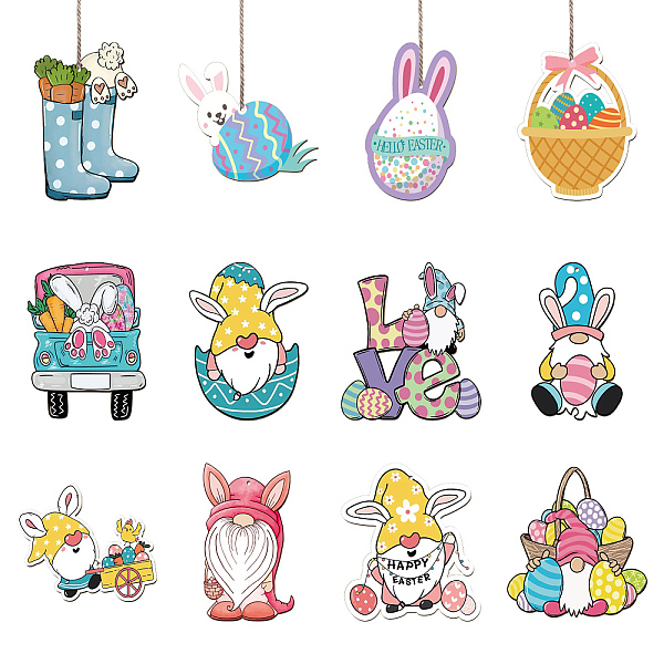 PandaHall CREATCABIN 36Pcs Easter Wooden Ornaments for Tree Wooden Pendant Decorations Happy Easter Egg Gnome Bunny Wood Hanging Ornaments...
PandaHall CREATCABIN 36Pcs Easter Wooden Ornaments for Tree Wooden Pendant Decorations Happy Easter Egg Gnome Bunny Wood Hanging Ornaments...