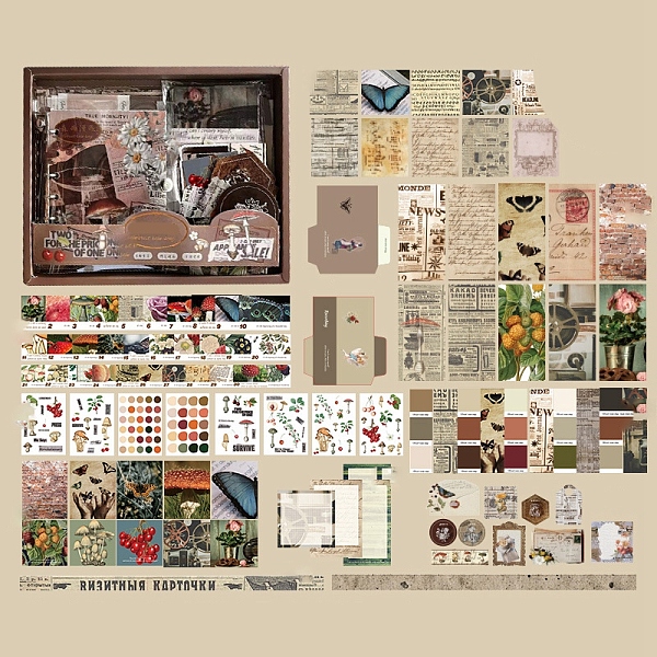 PandaHall Scrapbook Paper Kit, for DIY Album Scrapbook, Background Paper, Diary Decoration, Bisque, 230x185mm, 155pcs/set Paper Orange
PandaHall Scrapbook Paper Kit, for DIY Album Scrapbook, Background Paper, Diary Decoration, Bisque, 230x185mm, 155pcs/set Paper Orange