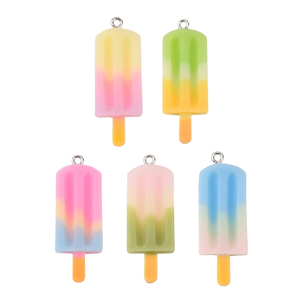 PandaHall Rainbow Resin Pendants, with Platinum Tone Iron Loop, Ice Cream, Mixed Color, 41.5x14.5x5.5mm, Hole: 2mm Iron+Resin Food..., Multicolor
PandaHall Rainbow Resin Pendants, with Platinum Tone Iron Loop, Ice Cream, Mixed Color, 41.5x14.5x5.5mm, Hole: 2mm Iron+Resin Food..., Multicolor