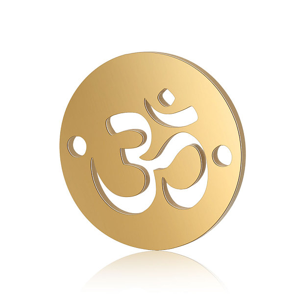 PandaHall Titanium Steel Links connectors, Flat Round with Om Symbol, Golden, 12x0.8mm, Hole: 0.8mm Titanium Steel Flat Round
PandaHall Titanium Steel Links connectors, Flat Round with Om Symbol, Golden, 12x0.8mm, Hole: 0.8mm Titanium Steel Flat Round