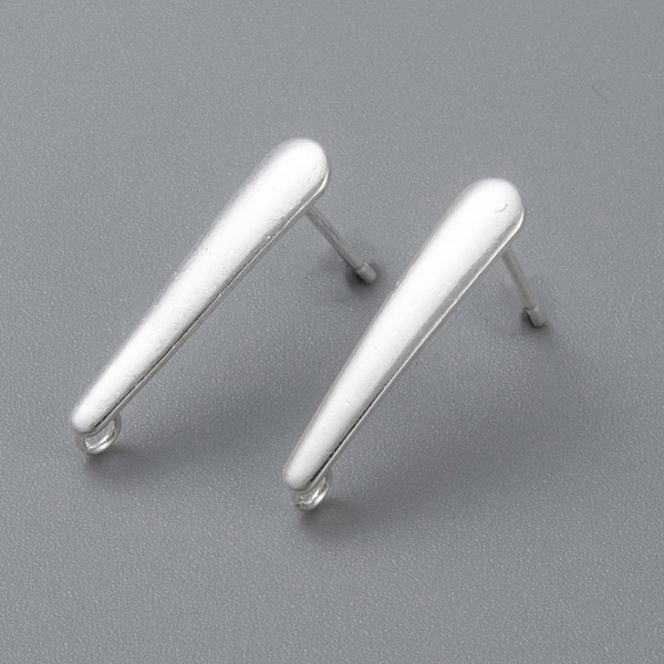 PandaHall 304 Stainless Steel Stud Earring Findings, with Loop, Silver, 20x4x3.5mm, Hole: 1.5mm, Pin: 0.9mm 304 Stainless Steel Others
PandaHall 304 Stainless Steel Stud Earring Findings, with Loop, Silver, 20x4x3.5mm, Hole: 1.5mm, Pin: 0.9mm 304 Stainless Steel Others