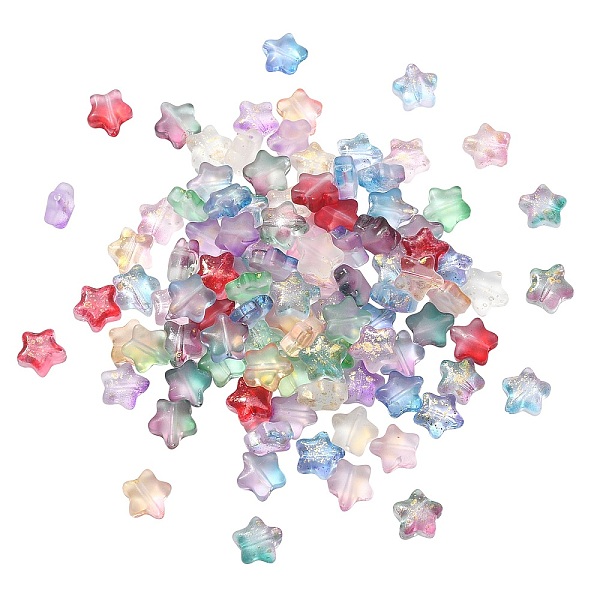PandaHall 100Pcs Transparent Glass Beads, with Glitter Powder, Star, Mixed Color, 8x8x4mm, Hole: 1mm Glass Star Multicolor
PandaHall 100Pcs Transparent Glass Beads, with Glitter Powder, Star, Mixed Color, 8x8x4mm, Hole: 1mm Glass Star Multicolor