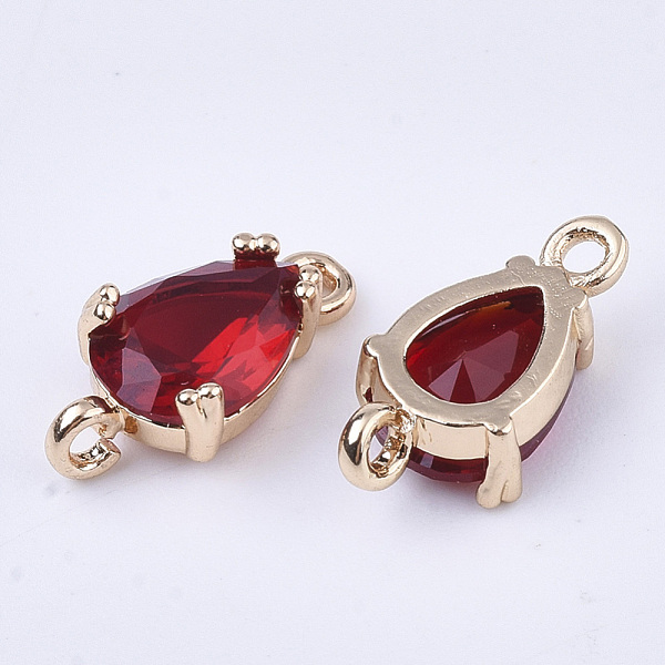 PandaHall Transparent Glass Links connectors, with Brass Findings, Faceted, Teardrop, Light Gold, Red, 13x7x3.5mm, Hole: 1.2mm Glass...
PandaHall Transparent Glass Links connectors, with Brass Findings, Faceted, Teardrop, Light Gold, Red, 13x7x3.5mm, Hole: 1.2mm Glass...