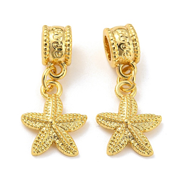 PandaHall Tibetan Style Alloy European Dangle Charms, Large Hole Pendants, Starfish/Sea Stars, Golden, 27mm, Pendant: 15x12.5x2mm, Hole...
PandaHall Tibetan Style Alloy European Dangle Charms, Large Hole Pendants, Starfish/Sea Stars, Golden, 27mm, Pendant: 15x12.5x2mm, Hole...