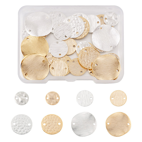 PandaHall 48Pcs 8 Styles Brass Connector Charms, Long-Lasting Plated, Textured Flat Round, Mixed Color, 10~18x0.5~1mm, Hole: 1.4~1.6mm...
PandaHall 48Pcs 8 Styles Brass Connector Charms, Long-Lasting Plated, Textured Flat Round, Mixed Color, 10~18x0.5~1mm, Hole: 1.4~1.6mm...