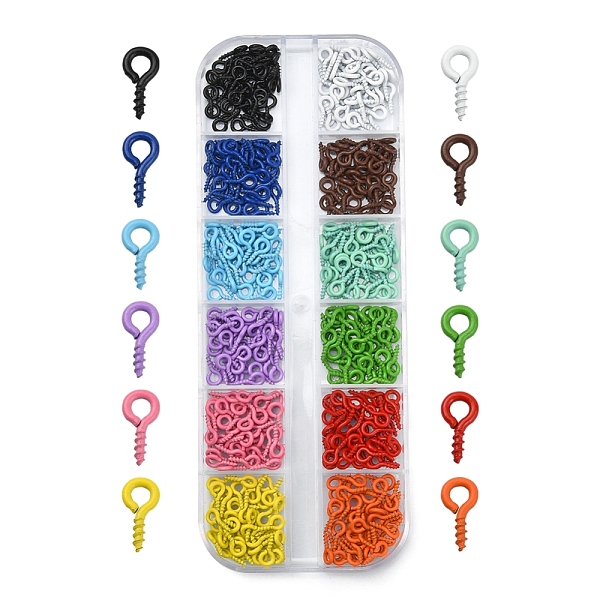PandaHall Spray Painted Iron Screw Eye Pin Peg Bails, For Half Drilled Beads, Cadmium Free & Nickel Free & Lead Free, Mixed Color, 8x4x1mm..., Multicolor
PandaHall Spray Painted Iron Screw Eye Pin Peg Bails, For Half Drilled Beads, Cadmium Free & Nickel Free & Lead Free, Mixed Color, 8x4x1mm..., Multicolor