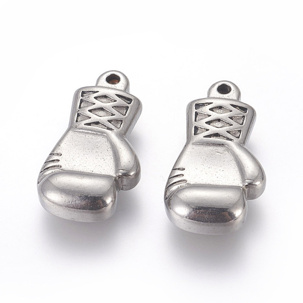 PandaHall 304 Stainless Steel Pendants, Boxing Gloves, Stainless Steel Color, 27x14.5x6mm, Hole: 2mm 304 Stainless Steel Sports
PandaHall 304 Stainless Steel Pendants, Boxing Gloves, Stainless Steel Color, 27x14.5x6mm, Hole: 2mm 304 Stainless Steel Sports