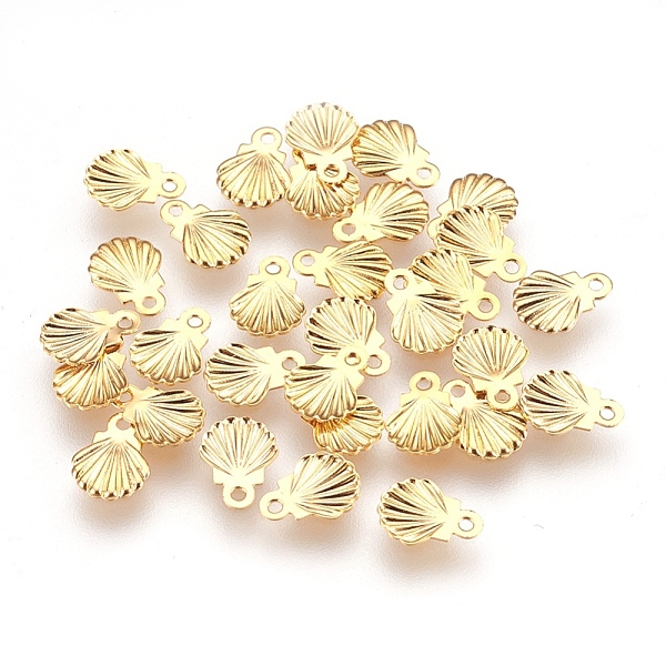 PandaHall 304 Stainless Steel Pendants, Shell, Real 24k Gold Plated, 7.5x5.5x0.5mm, Hole: 0.8mm 304 Stainless Steel Shell Shape
PandaHall 304 Stainless Steel Pendants, Shell, Real 24k Gold Plated, 7.5x5.5x0.5mm, Hole: 0.8mm 304 Stainless Steel Shell Shape