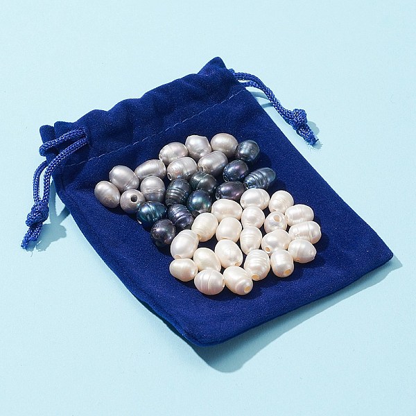 PandaHall 40Pcs 3 Colors Natural Cultured Freshwater Pearl Loose Beads, with Rectangle Velvet Pouches, Oval, Mixed Color, 7~10x7~8mm, Hole..., Multicolor
PandaHall 40Pcs 3 Colors Natural Cultured Freshwater Pearl Loose Beads, with Rectangle Velvet Pouches, Oval, Mixed Color, 7~10x7~8mm, Hole..., Multicolor
