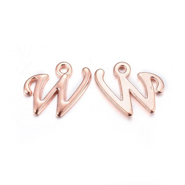 PandaHall Rose Gold Plated Alloy Letter Pendants, Rack Plating, Cadmium Free & Lead Free, Letter.W, 15x13x2mm, Hole: 1.5mm Alloy Letter
PandaHall Rose Gold Plated Alloy Letter Pendants, Rack Plating, Cadmium Free & Lead Free, Letter.W, 15x13x2mm, Hole: 1.5mm Alloy Letter