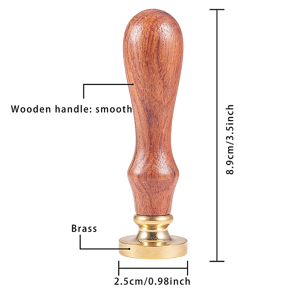 PandaHall DIY Scrapbook, Brass Wax Seal Stamp and Wood Handle Sets, Bat, Golden, 8.9cm, Stamps: 2.55x1.45cm Wood Brown
PandaHall DIY Scrapbook, Brass Wax Seal Stamp and Wood Handle Sets, Bat, Golden, 8.9cm, Stamps: 2.55x1.45cm Wood Brown