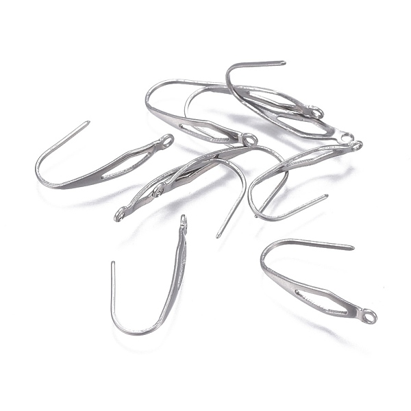 PandaHall 304 Stainless Steel Earring Hooks, with Vertical Loop, Stainless Steel Color, 20.5x4.5mm, Hole: 1.2mm, 22 Gauge, Pin: 0.6mm 304...
PandaHall 304 Stainless Steel Earring Hooks, with Vertical Loop, Stainless Steel Color, 20.5x4.5mm, Hole: 1.2mm, 22 Gauge, Pin: 0.6mm 304...