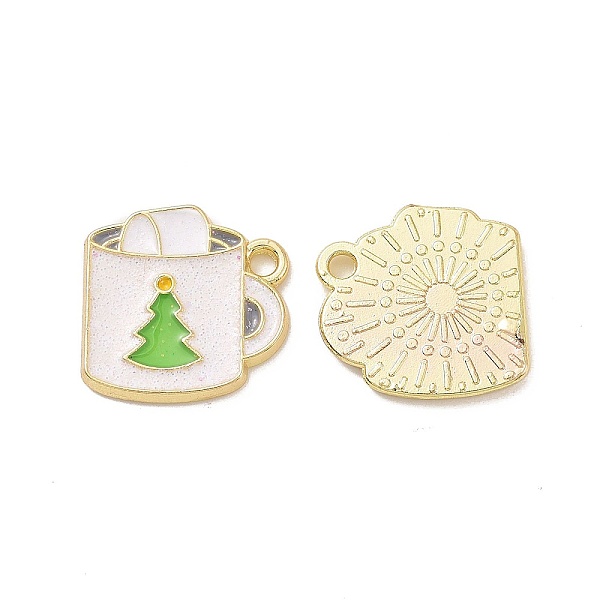 PandaHall Christmas Theme Rack Plating Alloy Enamel Charms, with Glitter Powder, Light Gold Tone Cup with Christmas Tree Pattern, Seashell...
PandaHall Christmas Theme Rack Plating Alloy Enamel Charms, with Glitter Powder, Light Gold Tone Cup with Christmas Tree Pattern, Seashell...