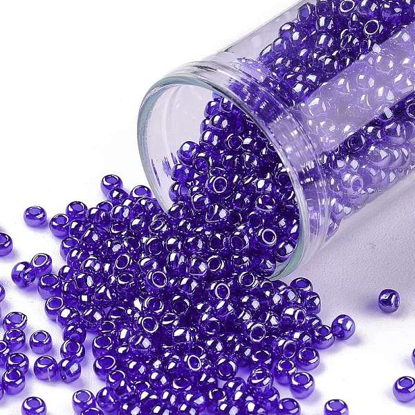 PandaHall TOHO Round Seed Beads, Japanese Seed Beads, (116) Transparent Luster Cobalt, 8/0, 3mm, Hole: 1mm, about 1110pcs/50g Glass Blue
PandaHall TOHO Round Seed Beads, Japanese Seed Beads, (116) Transparent Luster Cobalt, 8/0, 3mm, Hole: 1mm, about 1110pcs/50g Glass Blue