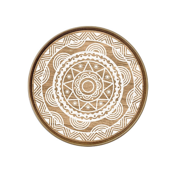 PandaHall Wood Tray, Jewelry Plate, Flat Round with Flower, Flower, 300mm Wood Flower
PandaHall Wood Tray, Jewelry Plate, Flat Round with Flower, Flower, 300mm Wood Flower