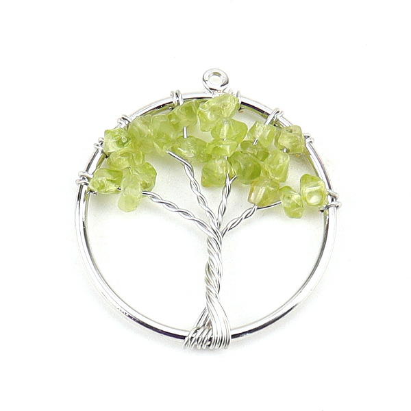 PandaHall Natural Peridot Tree fo Life Pendants, Iron Ring Chip Gems Tree Charms, Platinum, 30mm Peridot Tree of Life
PandaHall Natural Peridot Tree fo Life Pendants, Iron Ring Chip Gems Tree Charms, Platinum, 30mm Peridot Tree of Life