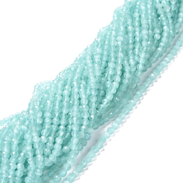 PandaHall Cat Eye Beads Strands, Round, Faceted, Pale Turquoise, 3mm, Hole: 0.2mm, 14.17 inch(36cm), 122pcs/strand Glass Round
PandaHall Cat Eye Beads Strands, Round, Faceted, Pale Turquoise, 3mm, Hole: 0.2mm, 14.17 inch(36cm), 122pcs/strand Glass Round