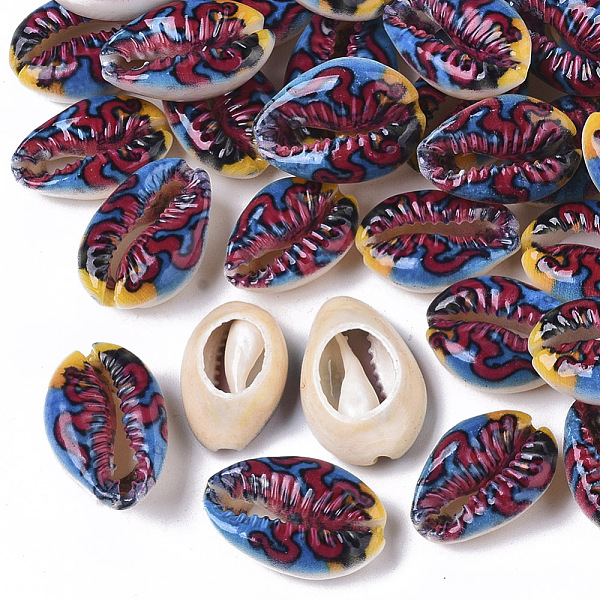 PandaHall Printed Natural Cowrie Shell Beads, No Hole/Undrilled, with Marine Organism Pattern, Colorful, 18~25x12~15x7mm Cowrie Shell Shell...
PandaHall Printed Natural Cowrie Shell Beads, No Hole/Undrilled, with Marine Organism Pattern, Colorful, 18~25x12~15x7mm Cowrie Shell Shell...