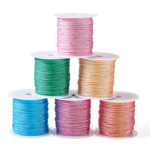 PandaHall Crafans 6 Rolls 6 Colors 12-Ply Round Polyseter Cords, Garment Accessories, Mixed Color, 0.8mm, about 24.06 Yards(22m)/roll, 1..., Multicolor
PandaHall Crafans 6 Rolls 6 Colors 12-Ply Round Polyseter Cords, Garment Accessories, Mixed Color, 0.8mm, about 24.06 Yards(22m)/roll, 1..., Multicolor