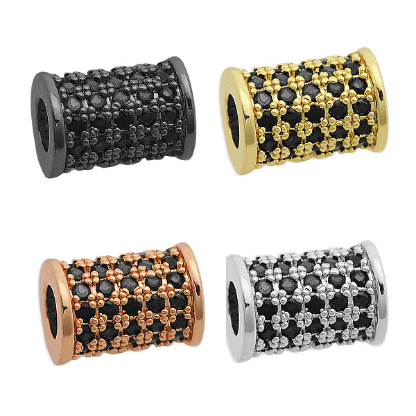 PandaHall Brass Micro Pave Cubic Zirconia Beads, Column, Mixed Color, 9.5x7mm, Hole: 3.5mm, 4pcs/bag Brass+Cubic Zirconia Column Black
PandaHall Brass Micro Pave Cubic Zirconia Beads, Column, Mixed Color, 9.5x7mm, Hole: 3.5mm, 4pcs/bag Brass+Cubic Zirconia Column Black