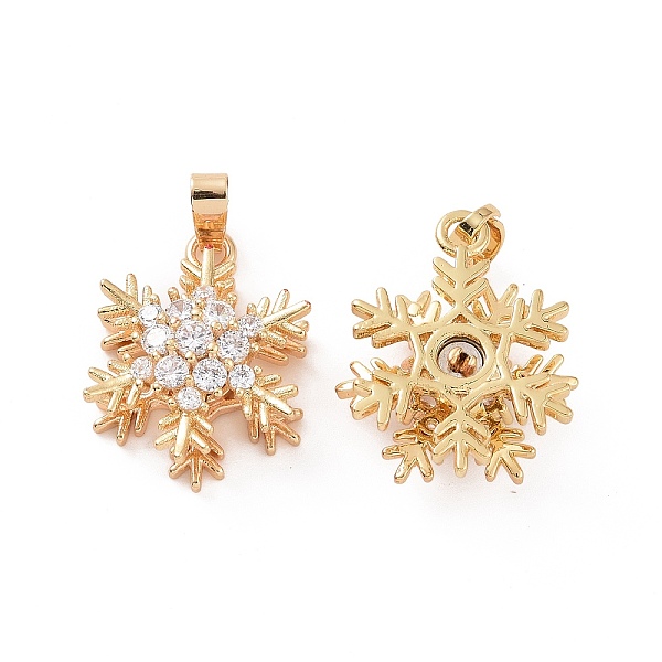 PandaHall Brass Micro Pave Cubic Zirconia Pendants, Real 18K Gold Plated, Snowflake Charm, Clear, 19x14x8mm, Hole: 5x2.5mm Brass+Cubic...
PandaHall Brass Micro Pave Cubic Zirconia Pendants, Real 18K Gold Plated, Snowflake Charm, Clear, 19x14x8mm, Hole: 5x2.5mm Brass+Cubic...