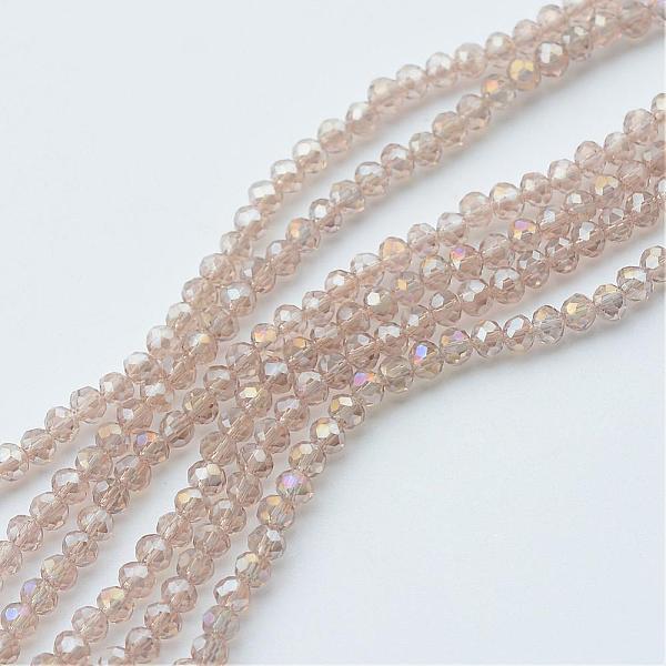 PandaHall Electroplate Glass Beads Strands, AB Color Plated, Faceted Rondelle, Linen, 3.5~4x2.5~3mm, Hole: 0.5mm, about 123~127pcs/strand..., Brown
PandaHall Electroplate Glass Beads Strands, AB Color Plated, Faceted Rondelle, Linen, 3.5~4x2.5~3mm, Hole: 0.5mm, about 123~127pcs/strand..., Brown
