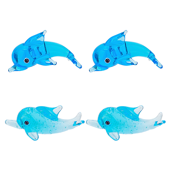 PandaHall ARRICRAFT 6Pcs 2 Style Glass Dolphin Display Decorations, for Home Desk Decoration, Deep Sky Blue, 29~34x12~14x16~17mm, 3pcs/style...
PandaHall ARRICRAFT 6Pcs 2 Style Glass Dolphin Display Decorations, for Home Desk Decoration, Deep Sky Blue, 29~34x12~14x16~17mm, 3pcs/style...