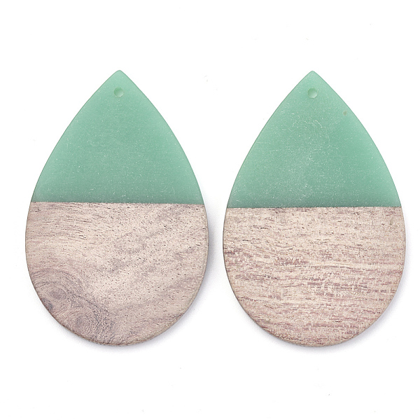 PandaHall Resin & Wood Pendants, Teardrop, Medium Aquamarine, 49x32x4mm, Hole: 1.8mm Resin+Wood Teardrop Green
PandaHall Resin & Wood Pendants, Teardrop, Medium Aquamarine, 49x32x4mm, Hole: 1.8mm Resin+Wood Teardrop Green