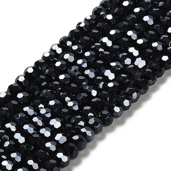 PandaHall Electroplate Glass Bead Strands, Pearl Luster Plated, Faceted(32 Facets), Round, Prussian Blue, 4mm Glass Round Blue
PandaHall Electroplate Glass Bead Strands, Pearl Luster Plated, Faceted(32 Facets), Round, Prussian Blue, 4mm Glass Round Blue