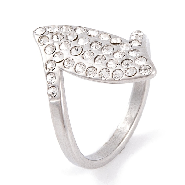 PandaHall 304 Stainless Steel Horse Eye Finger Ring for Women, with Rhinestone, Stainless Steel Color, 20mm, US Size 6~9(16.5~18.9mm)..., Clear
PandaHall 304 Stainless Steel Horse Eye Finger Ring for Women, with Rhinestone, Stainless Steel Color, 20mm, US Size 6~9(16.5~18.9mm)..., Clear