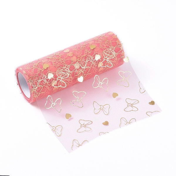 PandaHall Bowknot & Heart Deco Mesh Ribbons, Tulle Fabric, Tulle Roll Spool Fabric For Skirt Making, Salmon, 6 inch(15cm), about..., Red
PandaHall Bowknot & Heart Deco Mesh Ribbons, Tulle Fabric, Tulle Roll Spool Fabric For Skirt Making, Salmon, 6 inch(15cm), about..., Red