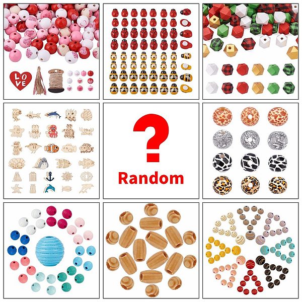PandaHall Lucky Bag, Random Styles Style Wooden Beads Charms Kits, Random Color Wood Multicolor
PandaHall Lucky Bag, Random Styles Style Wooden Beads Charms Kits, Random Color Wood Multicolor