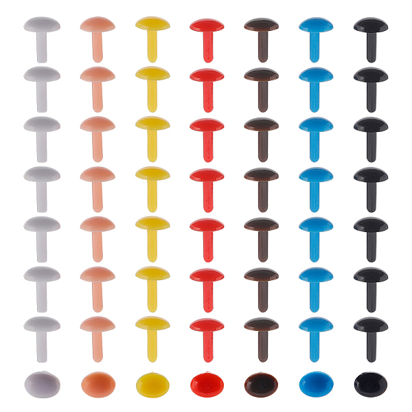 PandaHall Gorgecraft 112Pcs 7 Colors Craft Plastic Doll Eyes, Needle Felting Eyes, for Dolls Making, Mixed Color, 8.5x6.5x5mm, Pin: 2mm..., Multicolor
PandaHall Gorgecraft 112Pcs 7 Colors Craft Plastic Doll Eyes, Needle Felting Eyes, for Dolls Making, Mixed Color, 8.5x6.5x5mm, Pin: 2mm..., Multicolor