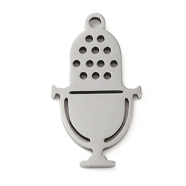 PandaHall 5Pcs 201 Stainless Steel Pendants, Laser Cut, Microphone Charm, Stainless Steel Color, 17.5x9.5x1mm, Hole: 1.2mm 201 Stainless...
PandaHall 5Pcs 201 Stainless Steel Pendants, Laser Cut, Microphone Charm, Stainless Steel Color, 17.5x9.5x1mm, Hole: 1.2mm 201 Stainless...