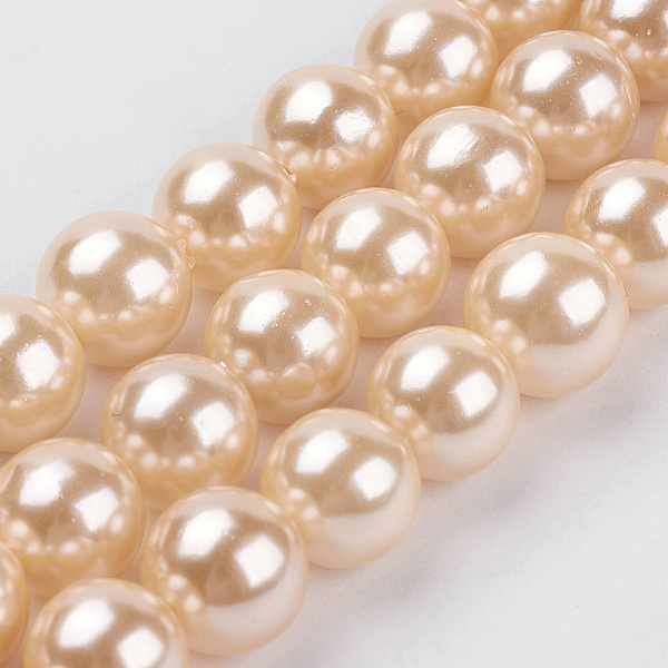 PandaHall Shell Pearl Beads Strands, Round, PeachPuff, 8mm, Hole: 1mm, about 48pcs/strand, 15.7 inch(39.8cm) Shell Pearl Round Brown
PandaHall Shell Pearl Beads Strands, Round, PeachPuff, 8mm, Hole: 1mm, about 48pcs/strand, 15.7 inch(39.8cm) Shell Pearl Round Brown