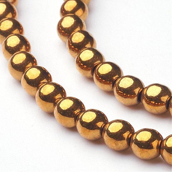PandaHall Non-Magnetic Synthetic Hematite Beads Strands, Round, Gold, 3mm, Hole: 0.8~1mm, about 136pcs/strand, 15.7 inch Non-magnetic...
PandaHall Non-Magnetic Synthetic Hematite Beads Strands, Round, Gold, 3mm, Hole: 0.8~1mm, about 136pcs/strand, 15.7 inch Non-magnetic...