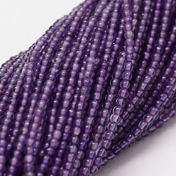 PandaHall Natural Amethyst Beads Strands, Grade A, Round, 2mm, Hole: 0.5mm, 190pcs/strand, 15.7 inch Amethyst Round
PandaHall Natural Amethyst Beads Strands, Grade A, Round, 2mm, Hole: 0.5mm, 190pcs/strand, 15.7 inch Amethyst Round
