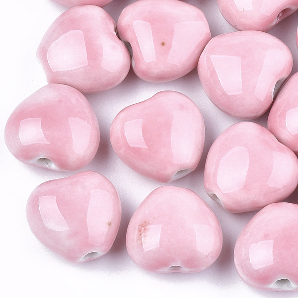 PandaHall Handmade Porcelain Beads, Bright Glazed Porcelain Style, Heart, Pink, 14~15x16x9~10mm, Hole: 2mm Porcelain Heart Pink
PandaHall Handmade Porcelain Beads, Bright Glazed Porcelain Style, Heart, Pink, 14~15x16x9~10mm, Hole: 2mm Porcelain Heart Pink