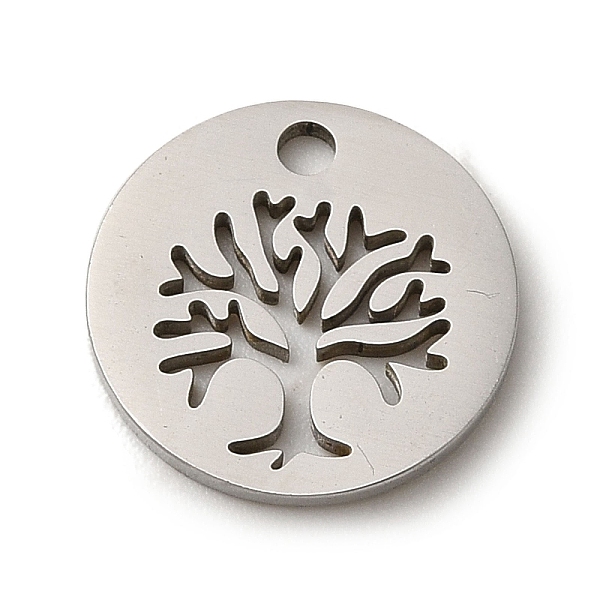 PandaHall 201 Stainless Steel Pendants, Laser Cut, Flat Round with Tree Charm, Stainless Steel Color, 12x1mm, Hole: 1.5mm 201 Stainless...
PandaHall 201 Stainless Steel Pendants, Laser Cut, Flat Round with Tree Charm, Stainless Steel Color, 12x1mm, Hole: 1.5mm 201 Stainless...